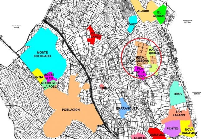Mapa ubicación urbanización Vista Calderona